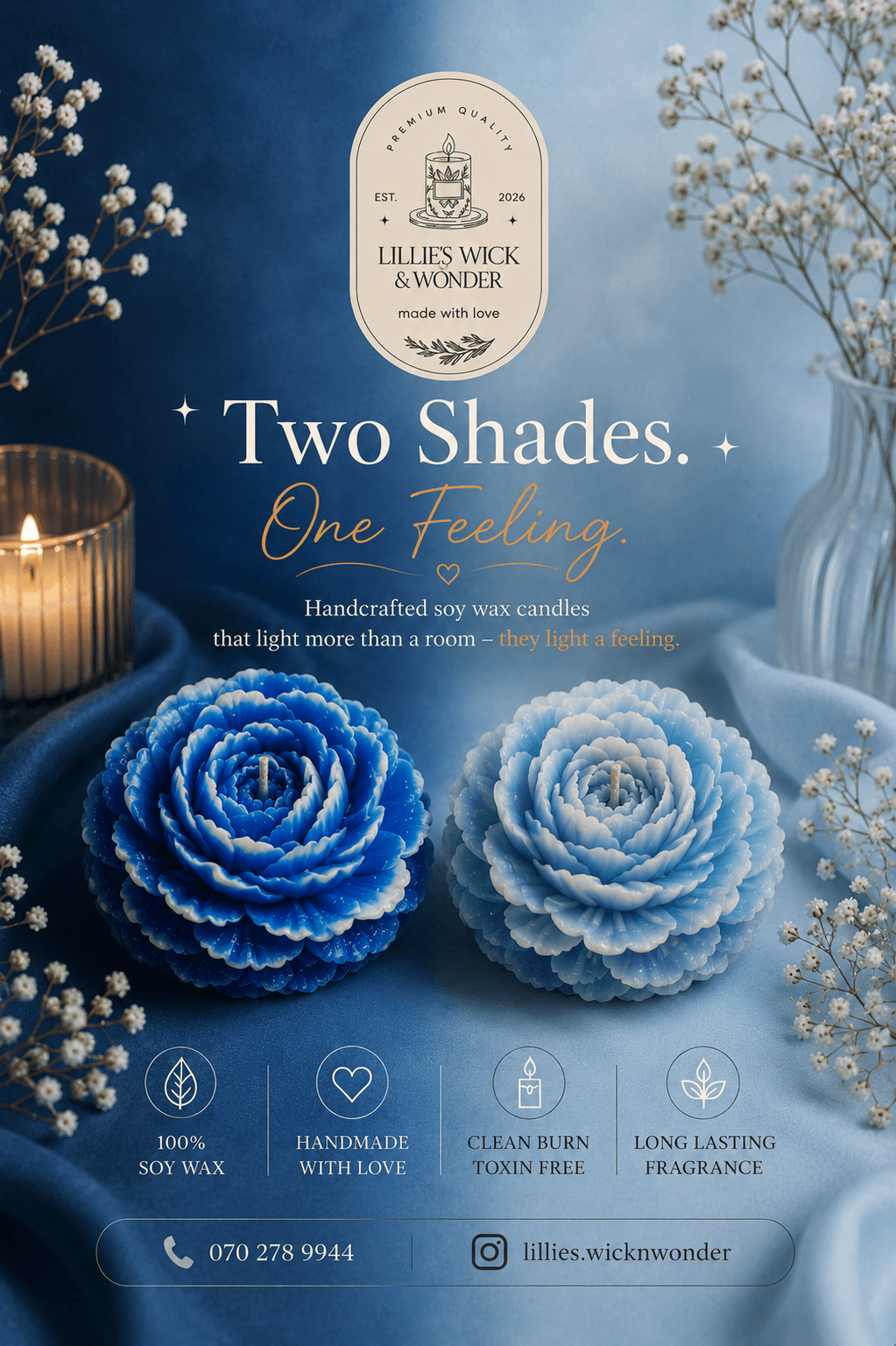 Blue & White